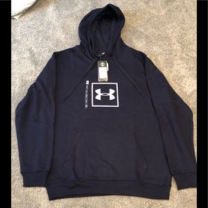 NWT Under Armour Mens Rival Fleece Logo Hoodie